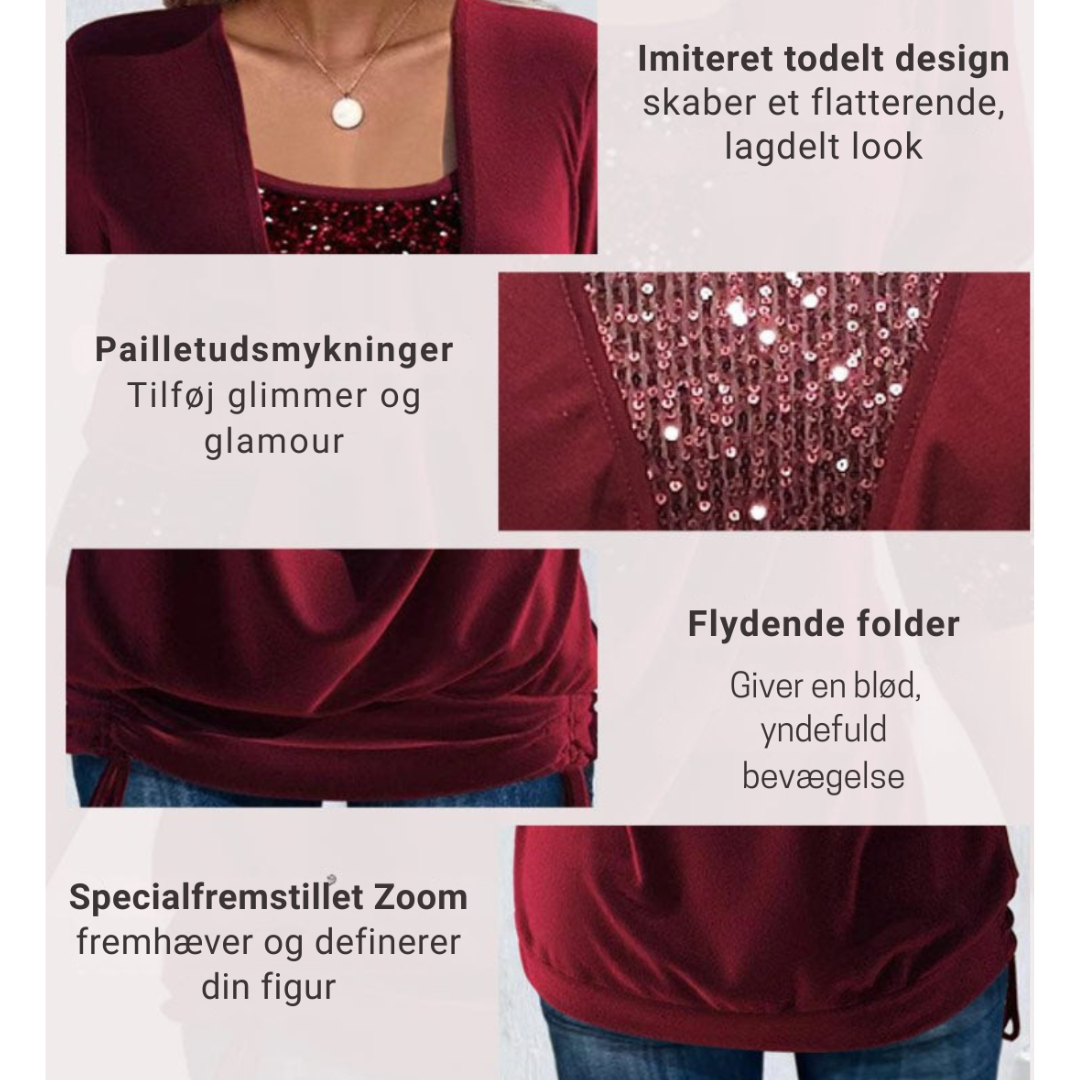 Revaux™ | Nina - dametrøje med palietter