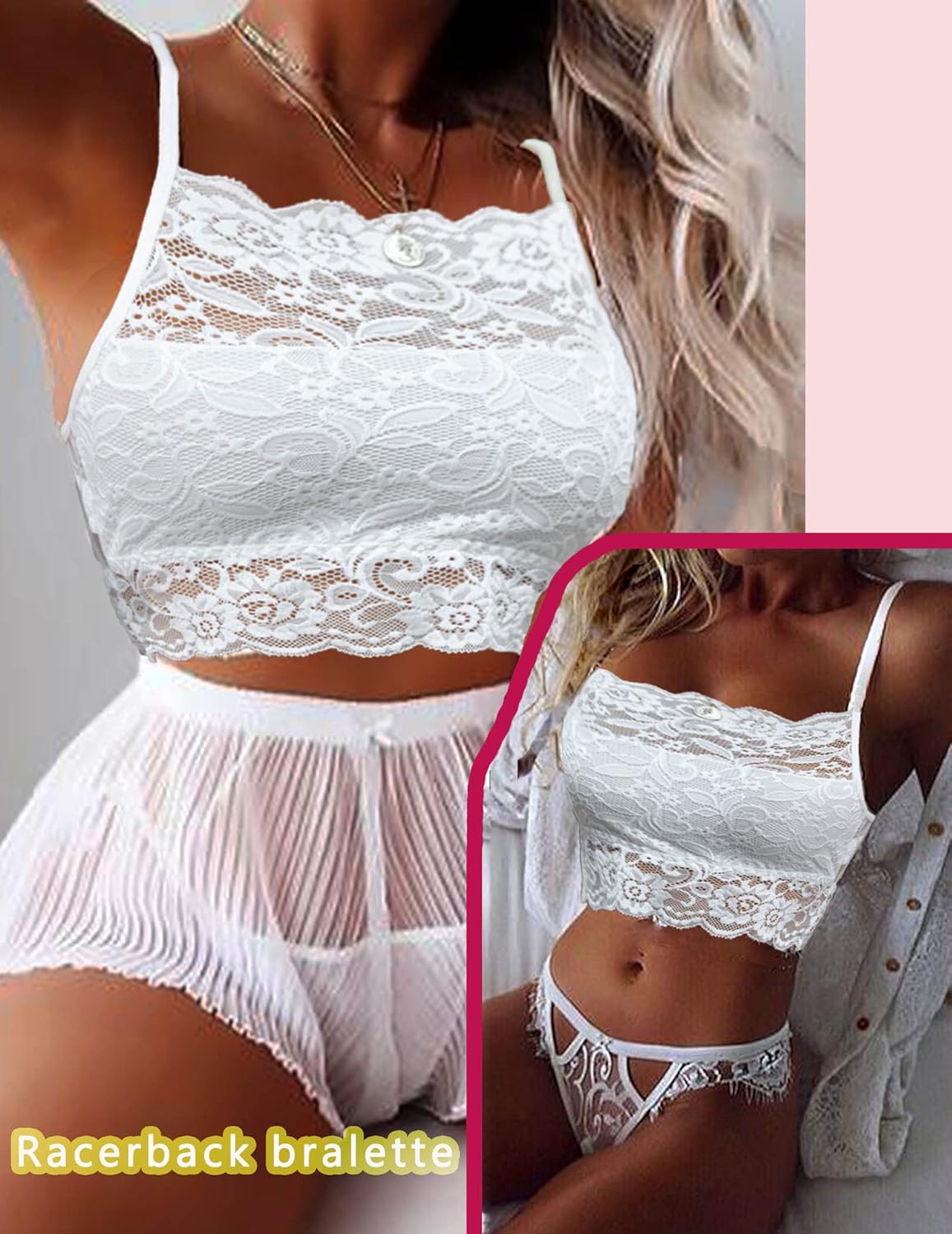 Revaux Spitzen Crop Top - Bauchfrei
