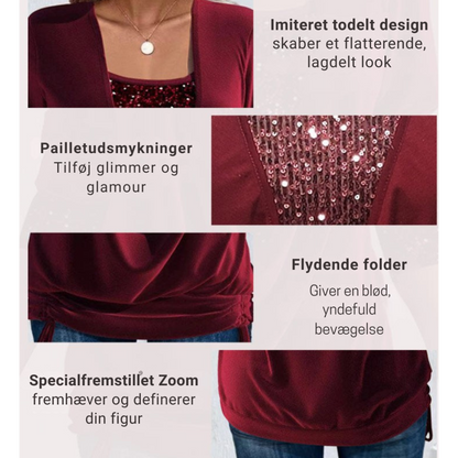 Revaux™ | Nina - dametrøje med palietter